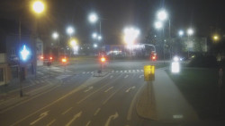 Křižovatka ulic Komenského a Velké Novosady