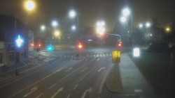 Křižovatka ulic Komenského a Velké Novosady