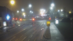 Křižovatka ulic Komenského a Velké Novosady