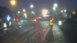 Křižovatka ulic Komenského a Velké Novosady