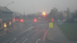 Křižovatka ulic Komenského a Velké Novosady