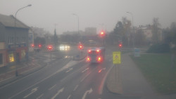 Křižovatka ulic Komenského a Velké Novosady