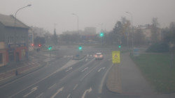 Křižovatka ulic Komenského a Velké Novosady