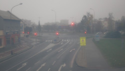 Křižovatka ulic Komenského a Velké Novosady