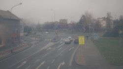 Křižovatka ulic Komenského a Velké Novosady