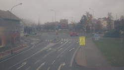 Křižovatka ulic Komenského a Velké Novosady