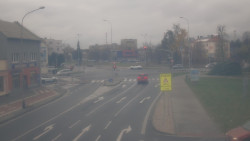 Křižovatka ulic Komenského a Velké Novosady