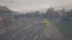 Křižovatka ulic Komenského a Velké Novosady