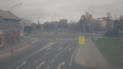 Křižovatka ulic Komenského a Velké Novosady