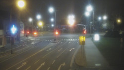 Křižovatka ulic Komenského a Velké Novosady