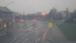 Křižovatka ulic Komenského a Velké Novosady