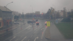 Křižovatka ulic Komenského a Velké Novosady