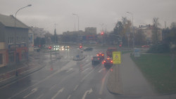 Křižovatka ulic Komenského a Velké Novosady