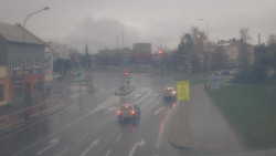 Křižovatka ulic Komenského a Velké Novosady