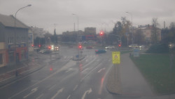 Křižovatka ulic Komenského a Velké Novosady