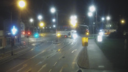 Křižovatka ulic Komenského a Velké Novosady