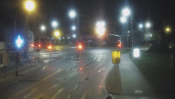 Křižovatka ulic Komenského a Velké Novosady