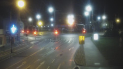 Křižovatka ulic Komenského a Velké Novosady