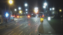 Křižovatka ulic Komenského a Velké Novosady