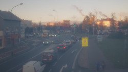 Křižovatka ulic Komenského a Velké Novosady