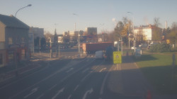 Křižovatka ulic Komenského a Velké Novosady