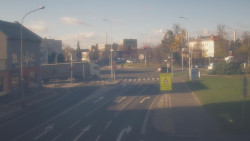 Křižovatka ulic Komenského a Velké Novosady