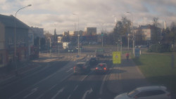 Křižovatka ulic Komenského a Velké Novosady