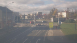 Křižovatka ulic Komenského a Velké Novosady