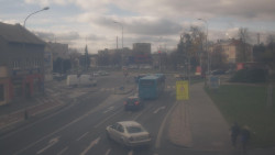 Křižovatka ulic Komenského a Velké Novosady