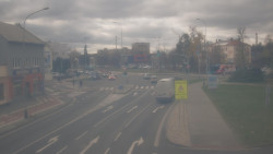 Křižovatka ulic Komenského a Velké Novosady