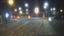 Křižovatka ulic Komenského a Velké Novosady