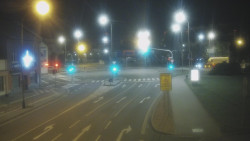 Křižovatka ulic Komenského a Velké Novosady