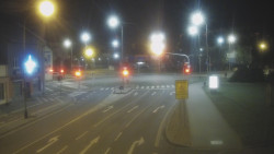 Křižovatka ulic Komenského a Velké Novosady