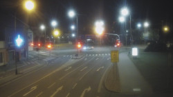 Křižovatka ulic Komenského a Velké Novosady