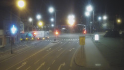 Křižovatka ulic Komenského a Velké Novosady