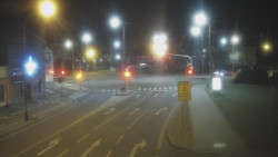 Křižovatka ulic Komenského a Velké Novosady