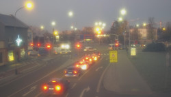 Křižovatka ulic Komenského a Velké Novosady