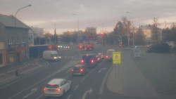 Křižovatka ulic Komenského a Velké Novosady