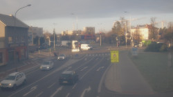 Křižovatka ulic Komenského a Velké Novosady