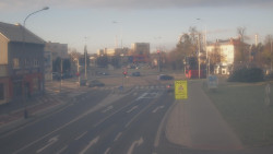 Křižovatka ulic Komenského a Velké Novosady