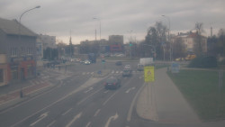 Křižovatka ulic Komenského a Velké Novosady