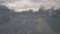 Křižovatka ulic Komenského a Velké Novosady