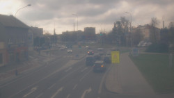 Křižovatka ulic Komenského a Velké Novosady