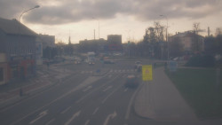 Křižovatka ulic Komenského a Velké Novosady