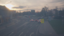 Křižovatka ulic Komenského a Velké Novosady