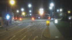 Křižovatka ulic Komenského a Velké Novosady