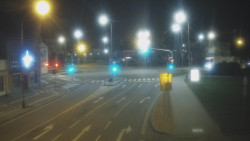 Křižovatka ulic Komenského a Velké Novosady