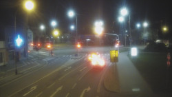 Křižovatka ulic Komenského a Velké Novosady