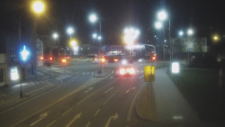 Křižovatka ulic Komenského a Velké Novosady