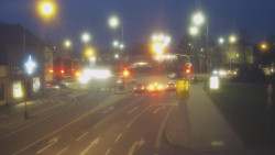 Křižovatka ulic Komenského a Velké Novosady